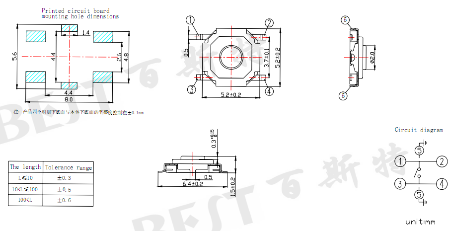 輕觸開(kāi)關(guān)TS-1187C